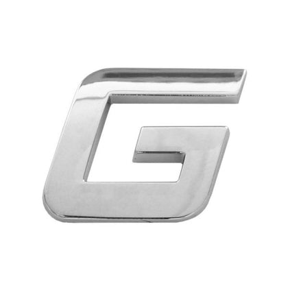 Emblème de voiture lettre G Mega Drive, 26 mm, chromé