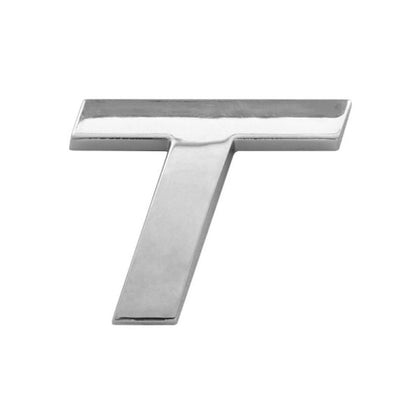 Emblème de voiture lettre T Mega Drive, 26 mm, chromé
