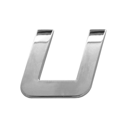 Emblème de voiture lettre U Mega Drive, 26 mm, chromé