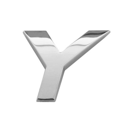 Emblema per auto lettera Y Mega Drive, 26 mm, cromato