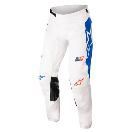 Moto Pants Alpinestars 2022 Racer Compass Pants, White/Blue
