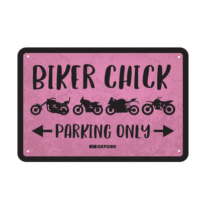 Metal Plate Oxford Garage Biker Chick