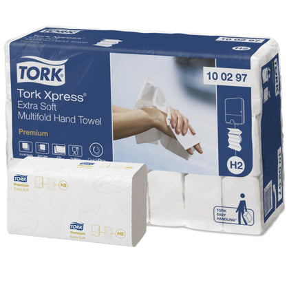 Asciugamani di carta Express Tork Premium 2 strati, 100 x 21pz