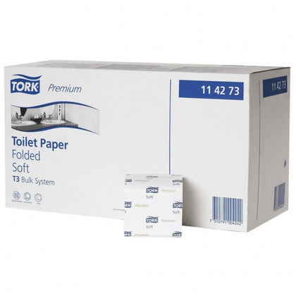 Papier toilette plié Tork Permium Soft, 2 couches, 252 x 30pièces