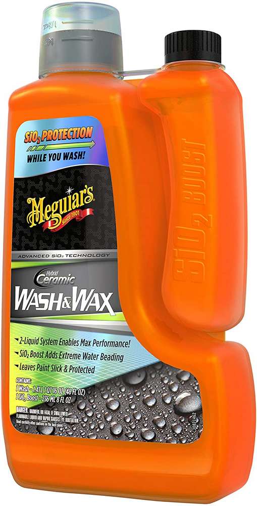 Meguiar's Ceramic Car Wash Kit - Includes Wash & Wax, Detailer, Microfiber Towel & Ceramic Wax