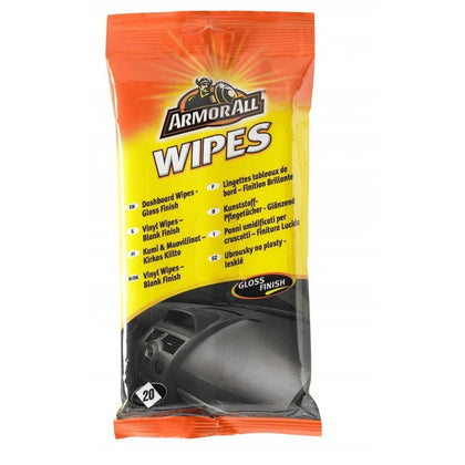 Cockpit Cleaning Wipes Armor All Gloss Finish, Set of 20 pcs
