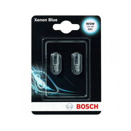 Lâmpadas para carro W5W Bosch Xenon Azul, 12V, 5W, 2 buc