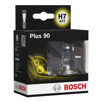Bombillas Halógenas H7 Bosch Plus 90, 12V, 55W, 2uds