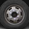 Kryt čapov kolies nákladného auta so súpravou indikátorov Mega Drive, šedý, 32 mm, 41 mm, 10 ks