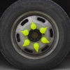 Couvercle de goujons de roue de camion avec jeu d'indicateurs Mega Drive, néon, 33 mm, 54,5 mm, 10 pièces