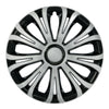 Conjunto de tampas de roda Lampa Avera, preto prateado, 13 polegadas, 4 peças