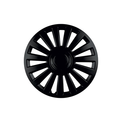 Wheel Covers Set Mega Drive Luxury, Black, 15 inch, 4 pcs