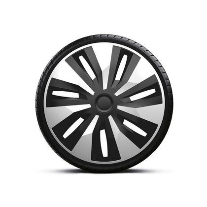 Universal Wheel Covers Set 15 Inch Mega Drive Orion Van, Silver-Black, 4 pcs