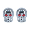 Moto Valve Caps Oxford Skeleton, Silver, 2 buc