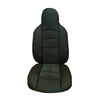 Leather and Alcantara Seat Cover Set, Red Seam, 2 pcs