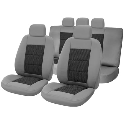 Sēdekļa pārvalku komplekts Lietussargs Premium Lux Grey, Umb3