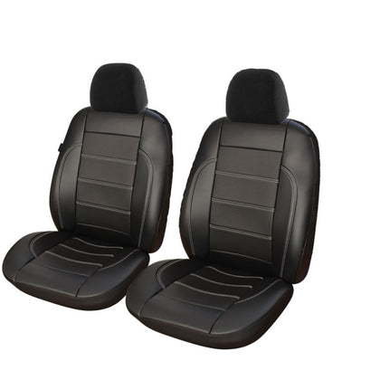 Front Seat Covers Set Umbrella Exclusive Leather King