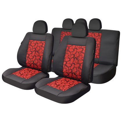 Seat Covers Set Umbrella Lux Red