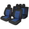 Súprava poťahov sedadiel Umbrella Premium Lux, čierno-modrá