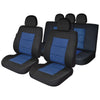 Set coprisedili Ombrello Premium Lux, Nero - Blu