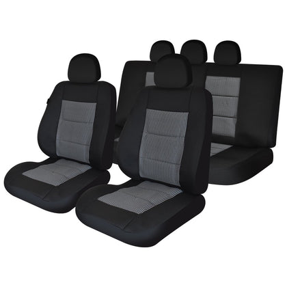 Seat Covers Set Umbrella Premium Lux, Black - Grey