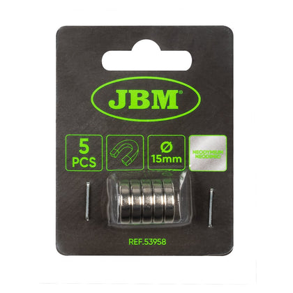 Neodymium magneetset JBM, 5 stuks