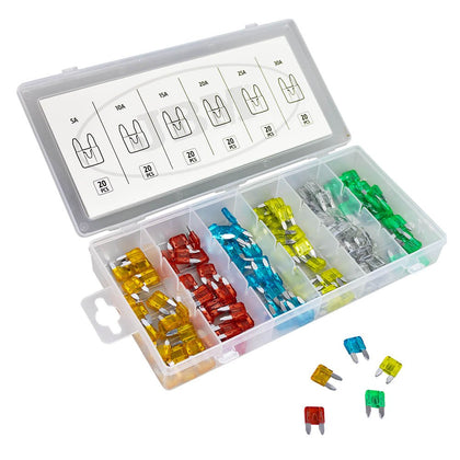 Mini Fuse Sortiment Set JBM, 120 st