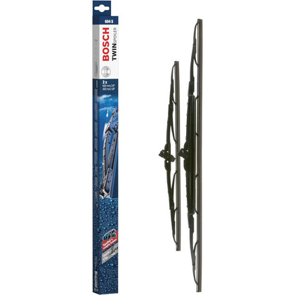 Windshield Wipers Bosch 604S, 60/45cm, Dacia Duster, Hyundai i30, Santa Fe, Kia Sportage, Cee'd