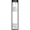 Windshield Wipers Bosch A299S, 60/34cm, Fiat 500, Ford Ka, Renauld Zoe