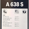 Tergicristalli Bosch A638S, 65/53cm, Audi A6, A6 Avant, RS6 Avant, S6, S6 Avant