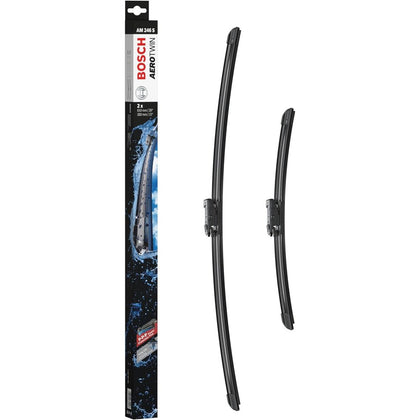 Windshield Wipers Bosch AM246S, 65/38cm, Alfa Romeo Mito, Fiat Grande Punto, Punto, Tipo, Ford Fiesta, Opel Adam, Corsa, Peugeot 208, 2008