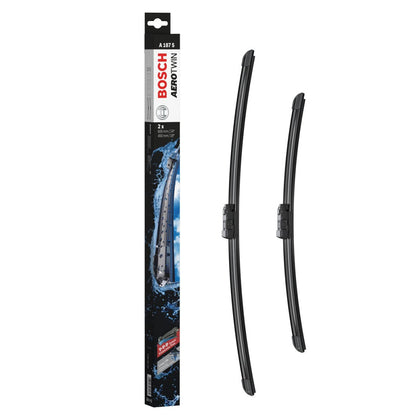 Windshield Wipers Set Bosch Aerotwin A187S, 600/450mm for Fiat, Lancia, Peugeot, Skoda, VW, Hyundai, Kia, Alfa Romeo