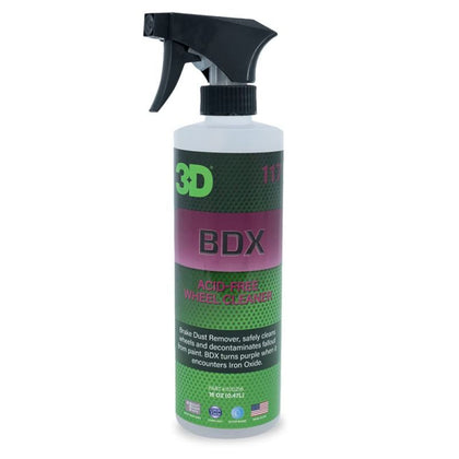 Solución de limpieza de ruedas 3D BDX Quitapolvo de frenos, 473 ml