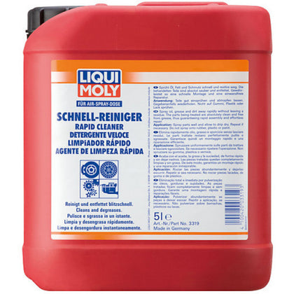 Rengørings- og affedtningsopløsning Liqui Moly Rapid Cleaner Quick, 5L