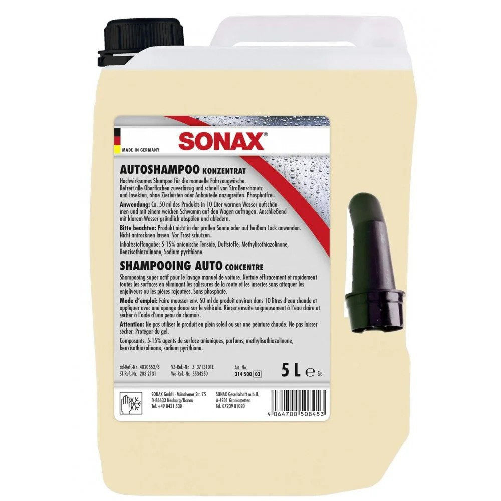 Ord Ulv i fåretøj Samuel Sonax Gloss Shampoo Concentrate, 5L - SO314500 - Pro Detailing