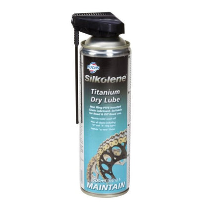 Spray lubrifiant pour chaîne Silkolene Titanium Dry Lube, 500 ml
