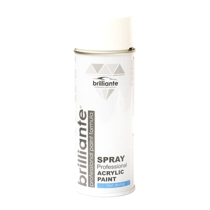 Acrylic Paint Spray Brilliante, White Grey, 400ml
