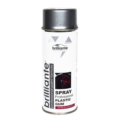 Professional Plastic Gum Spray Brilliante, Silver, 400ml