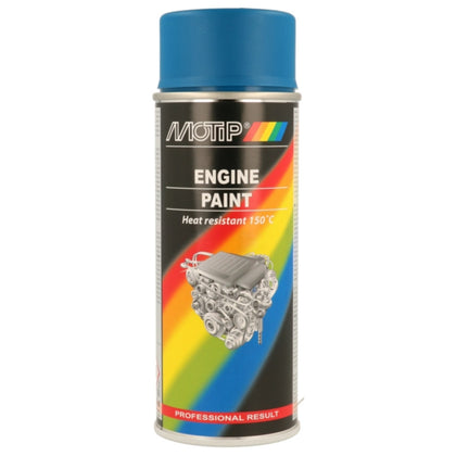 Heat Resistant Engine Paint Spray Motip, Blue, 400ml