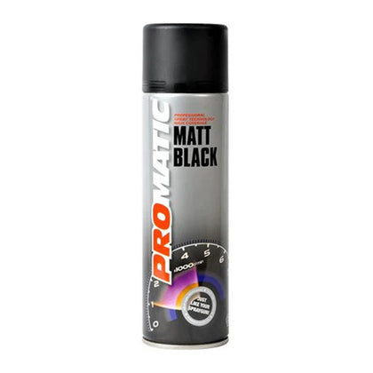 Paint Spray Promatic Matt Black, 500ml