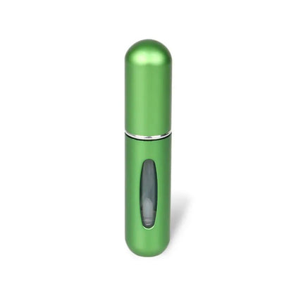 Flacon de réserve de parfum rechargeable, 5 ml, vert