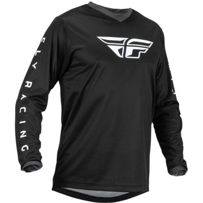 Off-Road Shirt Fly Racing F-16, Black/White, Large