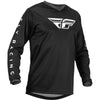 Camiseta Off-Road Fly Racing F-16, Negro/Blanco, Extra Grande