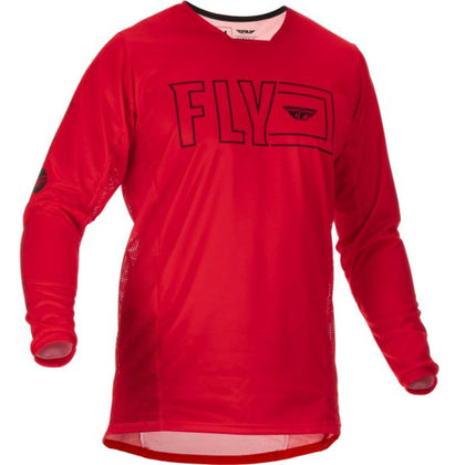 Off-Road majica Fly Racing Kinetic, crna/crvena, ekstra velika