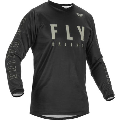 Offroad-Shirt Fly Racing F-16, Schwarz/Grau, Medium