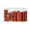 Kit de fundas termorretráctiles JBM, tubo calefactor rojo, 127 piezas