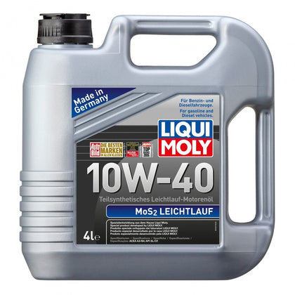 Aceite De Motor Liqui Moly MoS2 Antifricción SAE 10W40, 4L