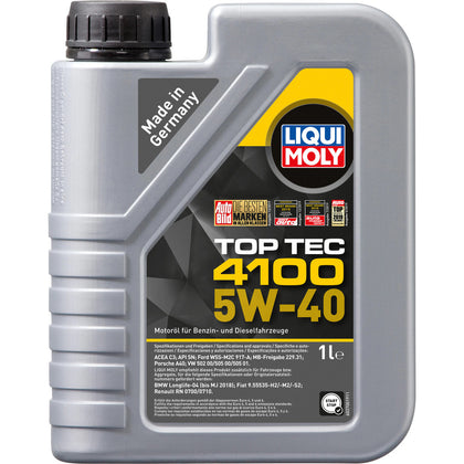Aceite de motor Liqui Moly Top Tec 4100, 5W40, 1L