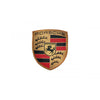 Porsche Emblem Badge Textile Material