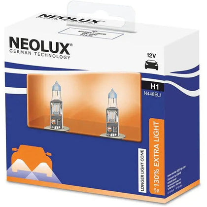 Halogen Bulbs Neolux Extra Light H1, 55W, 12V, 2 pcs